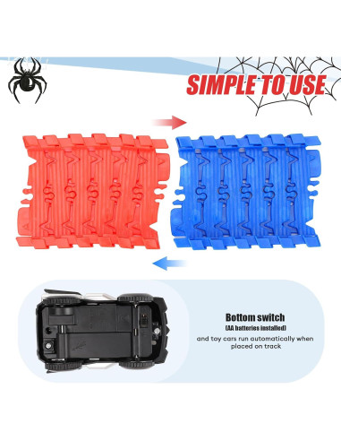 Pista de Carreras de Araña ITEFDTUTNE 209 Piezas para Niños
