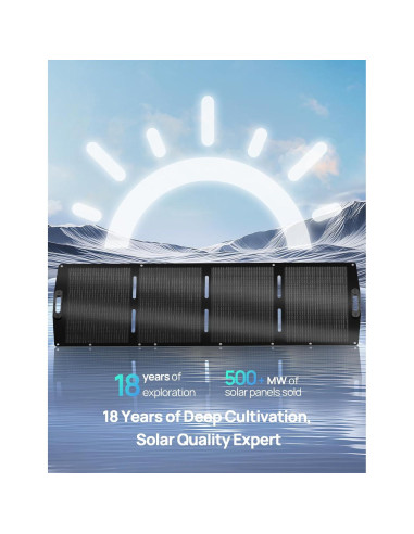 Panel Solar Portátil ECO-WORTHY 200W Plegable 23% Eficiencia
