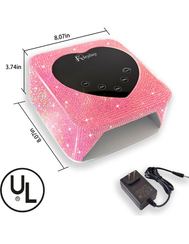 Lámpara de Uñas LED UV Kicylicy X20-PINK-D 72W Inalámbrica