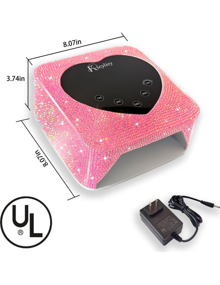 Lámpara de Uñas LED UV Kicylicy X20-PINK-D 72W Inalámbrica