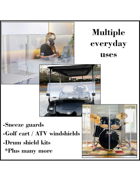 Bisagra de PVC Transparente 18" para Plexiglás - DistinctAndUnique