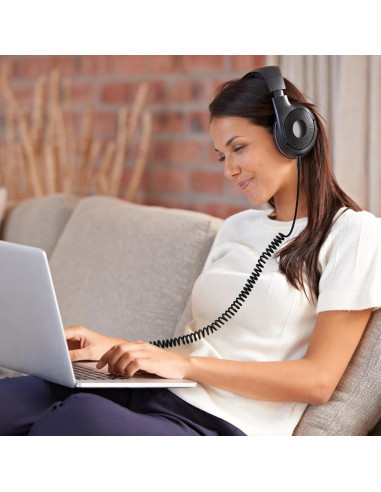 Cable de audio en espiral Xivip 1.83-3.05m 3.5mm a 2.5mm