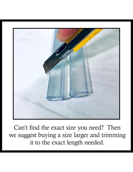 Bisagra de PVC Transparente 18" para Plexiglás - DistinctAndUnique