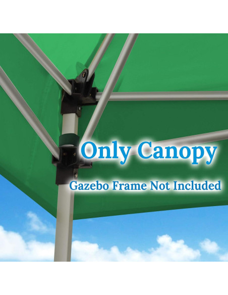 Toldo de Reemplazo YardGrow 2.44x2.44m para Carpa Inclinada Verde