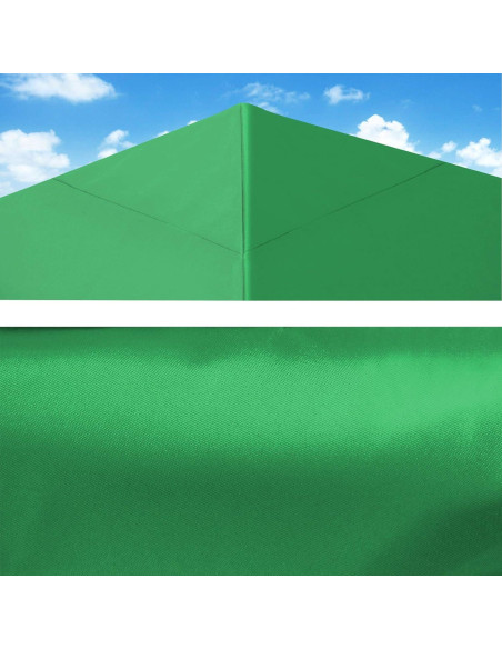 Toldo de Reemplazo YardGrow 2.44x2.44m para Carpa Inclinada Verde