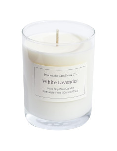 Vela Aromática Lavanda Blanca Peacesake & Co. 396 g