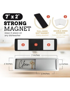 Imán de Lavavajillas Limpio Sucio Pretty Inappropriate 17.8x5.1cm 2