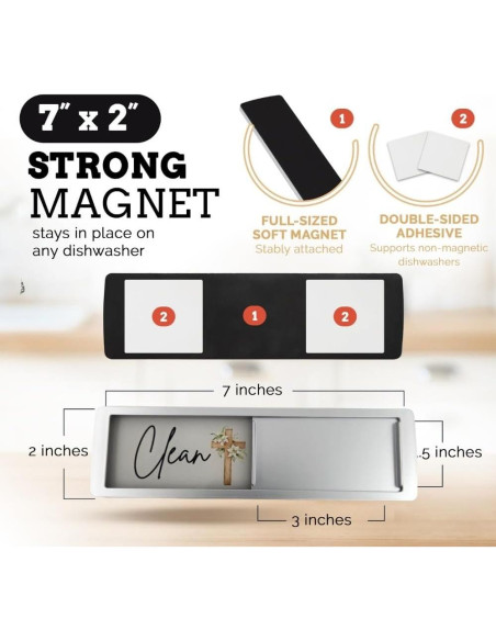 Imán de Lavavajillas Limpio Sucio Pretty Inappropriate 17.8x5.1cm