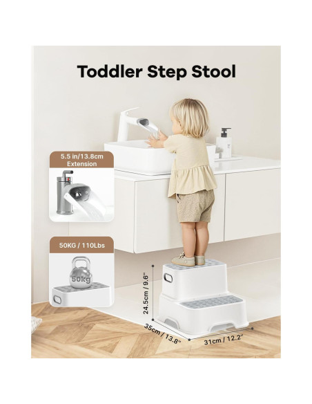 Asiento de Baño 3 en 1 Bunwag con Escalón y Bolsas