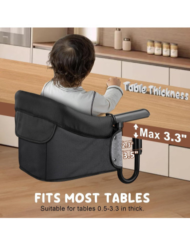 Silla Alta Gancho Baby Bliss Portátil para Bebés 6-36 Meses