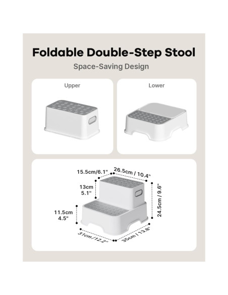 Asiento de Baño 3 en 1 Bunwag con Escalón y Bolsas
