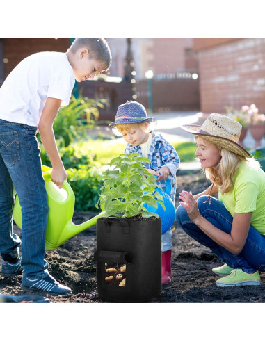 Paquete de 6 bolsas de cultivo de papa OPPOLIFE 10 galones