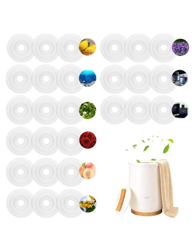 27 Discos de Fragancia para Calentador de Toallas Sbeovri