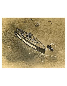 Foto Aérea USS Maryland BB-46 76x102 cm Impresión McMahan