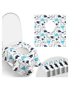 30 Cubiertas Desechables para Asientos de Inodoro POIKSHARK - Impermeables y Antideslizantes