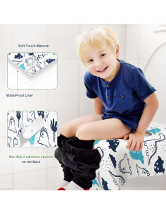 30 Cubiertas Desechables para Asientos de Inodoro POIKSHARK - Impermeables y Antideslizantes 2