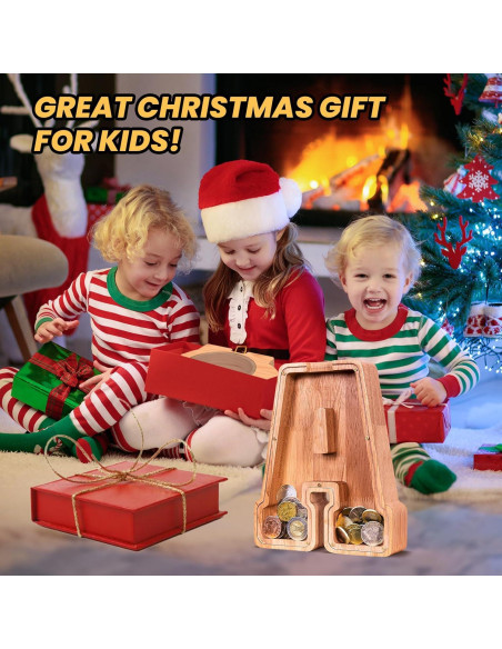 Alcancía de Letras de Madera KMC 22.86 cm Personalizada