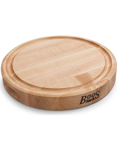 Tabla de Cortar Redonda John Boos CB de Madera de Arce 30.48cm