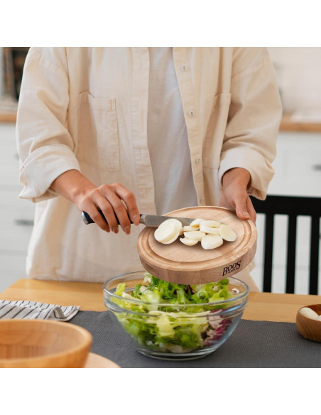 Tabla de Cortar Redonda John Boos CB de Madera de Arce 30.48cm