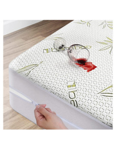 Protector de colchón individual DreamField de bambú impermeable