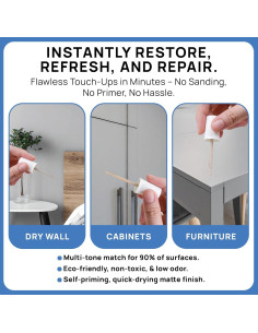 Pintura de Retoque Alora 3x90ml Gris Mate Secado Rápido 2