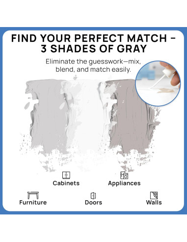 Pintura de Retoque Alora 3x90ml Gris Mate Secado Rápido