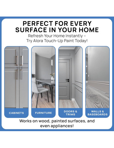 Pintura de Retoque Alora 3x90ml Gris Mate Secado Rápido