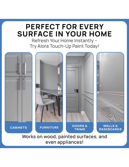 Pintura de Retoque Alora 3x90ml Gris Mate Secado Rápido