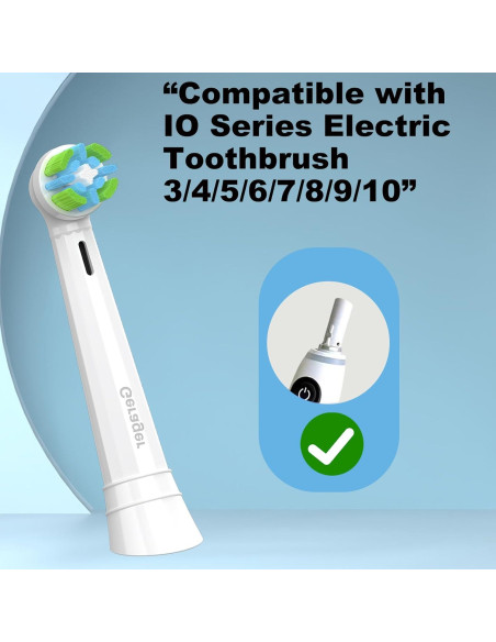 Cabezas de Repuesto para Cepillo Oral B iO - 8 Unidades Blancas