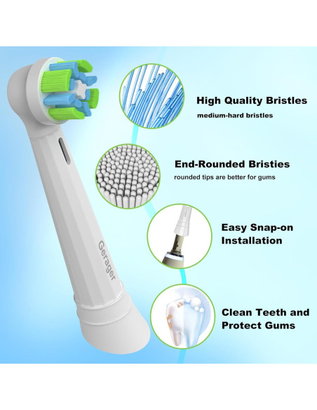 Cabezas de Repuesto para Cepillo Oral B iO - 8 Unidades Blancas