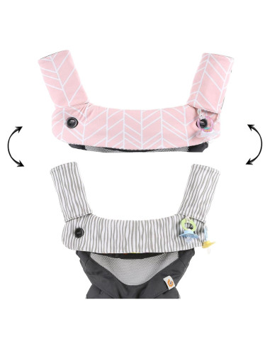 Almohadilla Reversible Algodón Premium Mila Millie Espiga Rosa