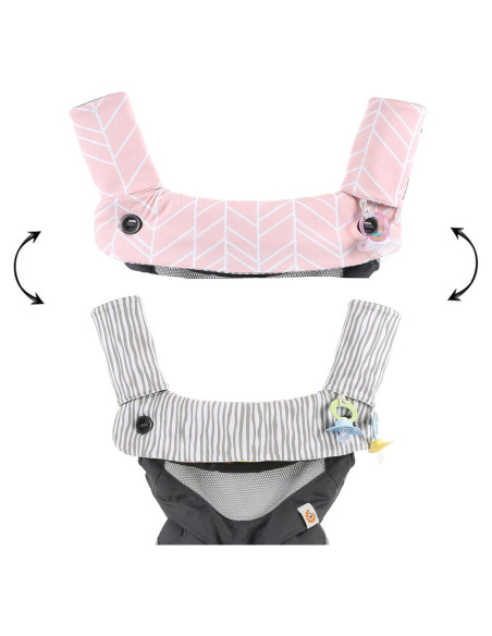 Almohadilla Reversible Algodón Premium Mila Millie Espiga Rosa