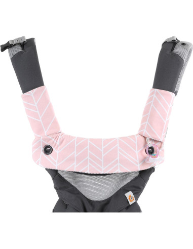 Almohadilla Reversible Algodón Premium Mila Millie Espiga Rosa