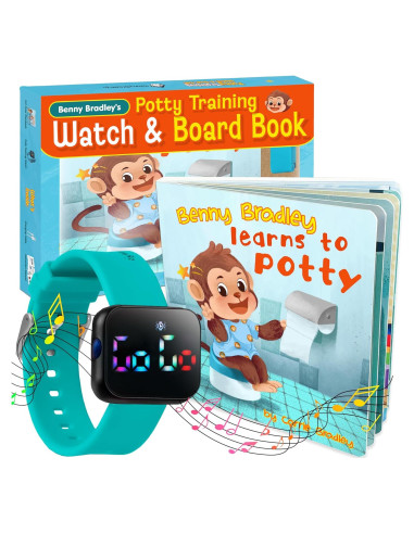 Reloj de Entrenamiento para el Baño V2 - Turquesa con Libro