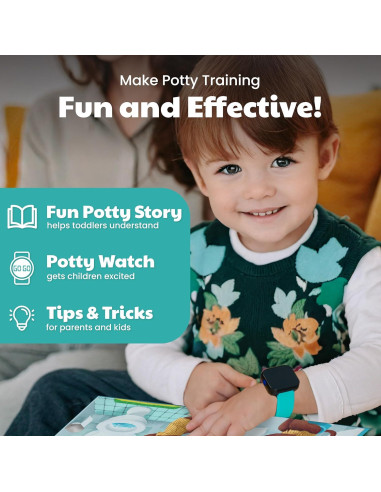 Reloj de Entrenamiento para el Baño V2 - Turquesa con Libro