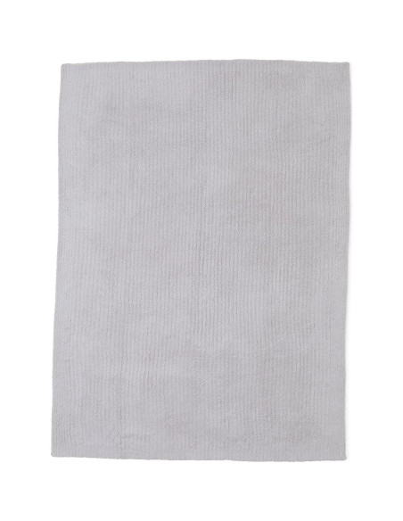 Manta Acogedora Ribeteada Barefoot Dreams Plata 137x183cm