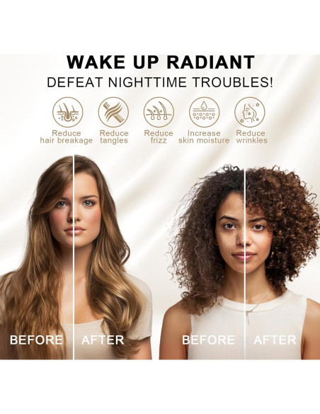 Funda de Almohada de Seda de Morera THXSILK Estándar Azul - Juego de 2