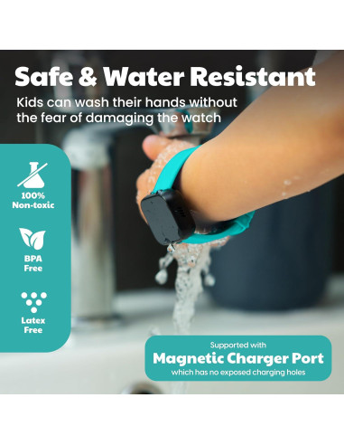 Reloj de Entrenamiento para el Baño V2 - Turquesa con Libro