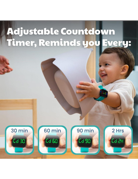 Reloj de Entrenamiento para el Baño V2 - Turquesa con Libro