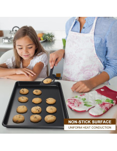 Juego de 3 Bandejas para Hornear Deedro Antiadherentes 40.64x25.4cm 2
