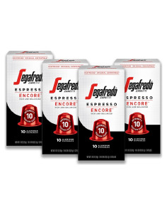 Cápsulas de Espresso Segafredo Zanetti Encore - Aluminio - Intensidad 10 - 40 Cuentos