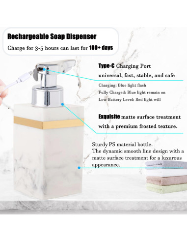 Dispensador Automático de Jabón Espumoso Tesrin 225ml USB