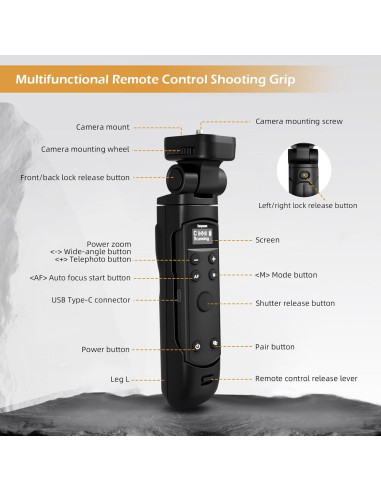 Trípode Inalámbrico Hanpusen con Control Remoto para Canon