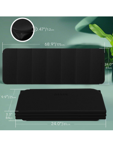 Colchoneta de Yoga Plegable Daner 12mm Antideslizante Ecológica