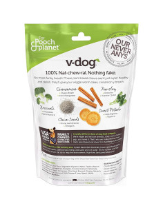 Golosinas Veganas para Perros V-Dog - Huesos Dentales 226.8g 2