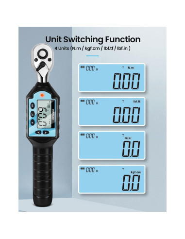 Llave de Torque Digital GOYOJO 1/4" 1-10Nm Alta Precisión