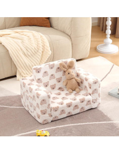 Sofá para Niños Givjoy Oso Marrón con Funda Desmontable 2