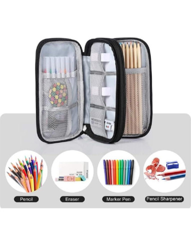 Bolsa Organizadora Electrónica Yiasangly Negra Impermeable 19x11x6cm