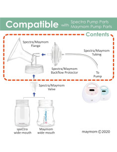 Piezas de Bomba de Pecho Maymom Compatibles con Spectra S2 S1 19mm 2