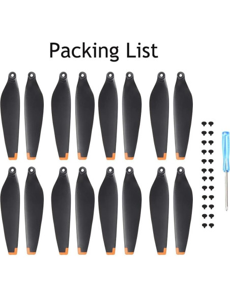 16 Hélices de Bajo Ruido BEHORSE para DJI Mini 3 Pro/4 Pro